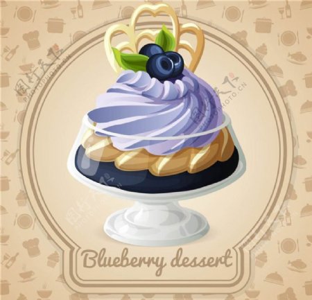 甜点甜品冰激凌蛋糕图片