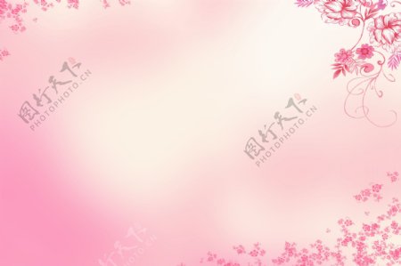 粉色树叶底图图片