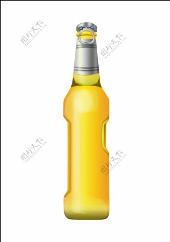 啤酒饮料瓶体设计图片