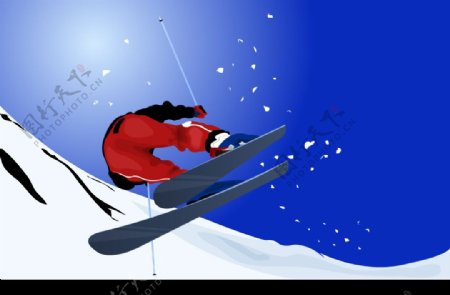 运动滑雪图片