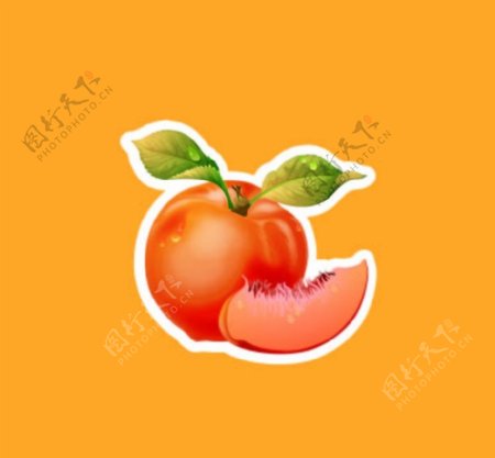 黄桃桃子图片