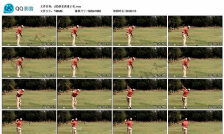 高尔夫球运动高清实拍视频素材
