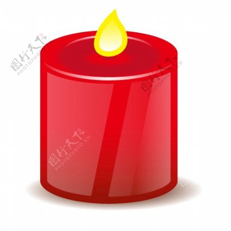 红色蜡烛火红日子图片