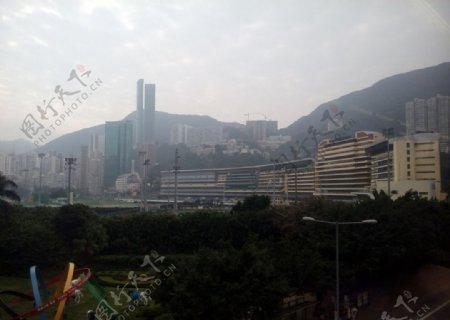 香港市区绿化风景图片