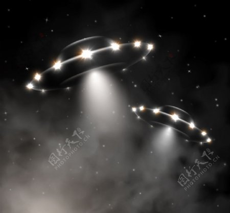 动感UFO设计矢量素材图片