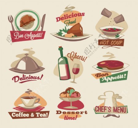 餐饮菜单图标设计图片