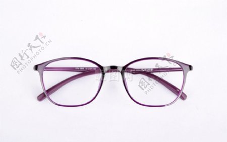 紫色金属腿眼镜图片