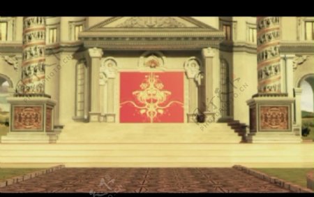 宫殿背景视频素材