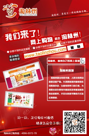 淘林州网站宣传海报图片