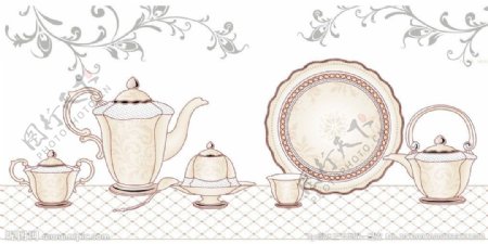 茶壶酒壶花片图片