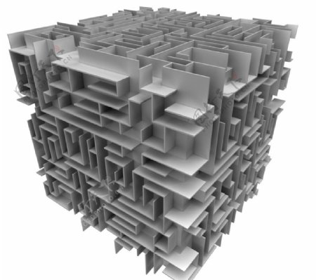 3d迷宫立方体图片