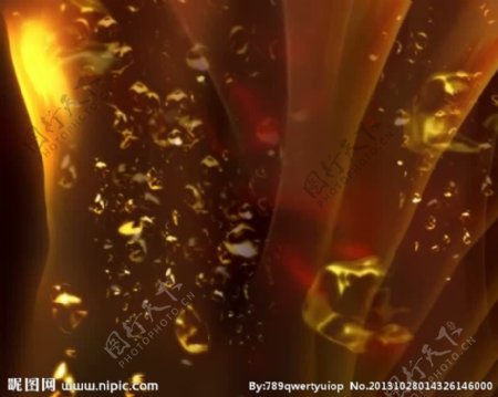 褐色粒子泡泡背景视频