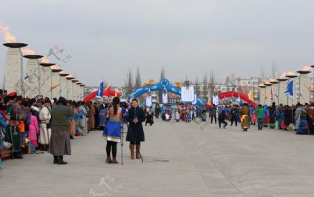 蒙古族圣火祭祀图片