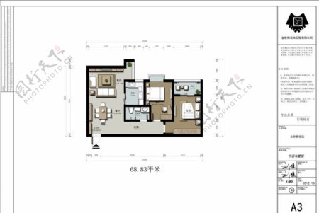 室内设计彩色平面图图片