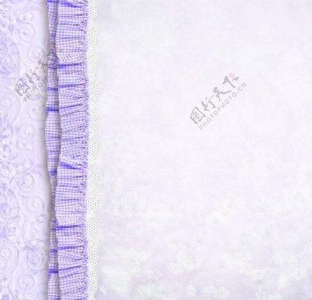 淡紫色蕾丝花边背景图片