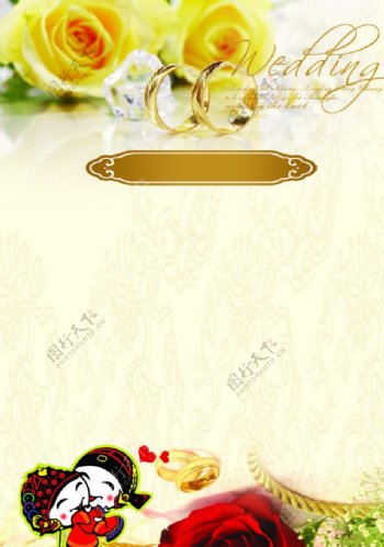 婚宴菜单背景图片