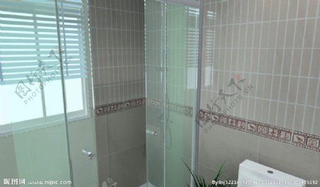 卫生间效果图淋浴房图片