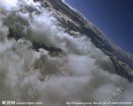 蓝天白云背景视频素材