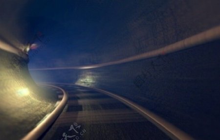 三维视频素材虚拟3D背景矿井隧洞隧道