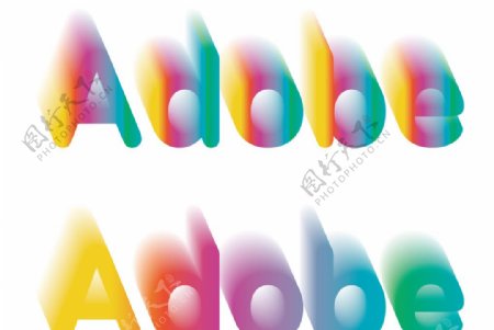 Adobe3D特效炫彩字图片