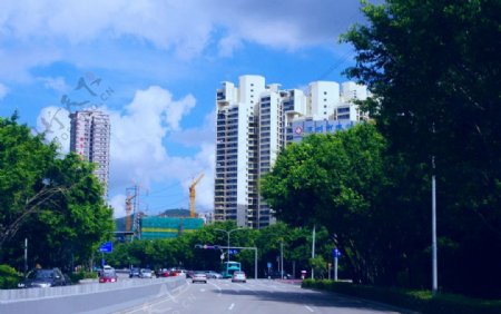 城市建筑医院楼景深圳图片