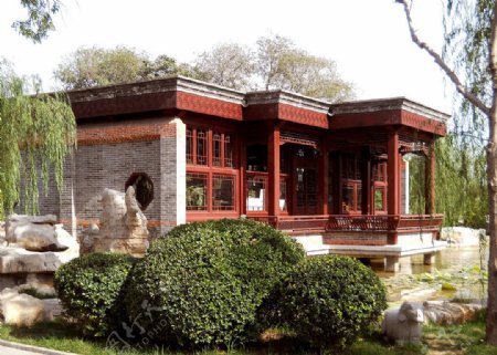 天津曹家花园主题景观建筑图片