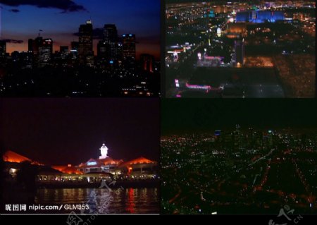 美丽的都市夜色视频素材
