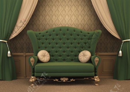 欧式古典沙发图片