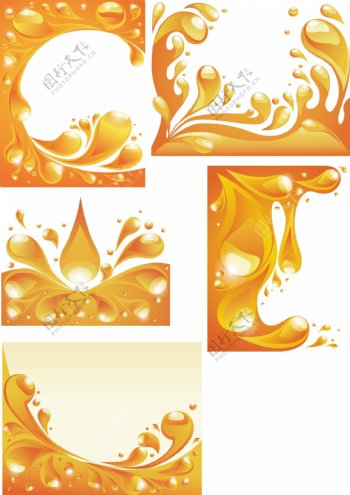 金色水滴图片