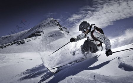 滑雪户外运动图片