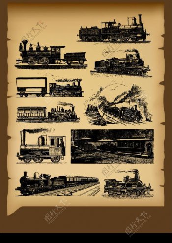 古典火车图片