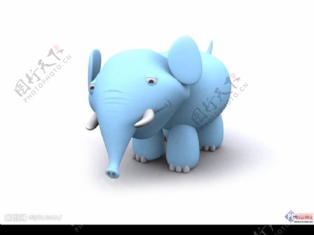 3D卡通大象图片