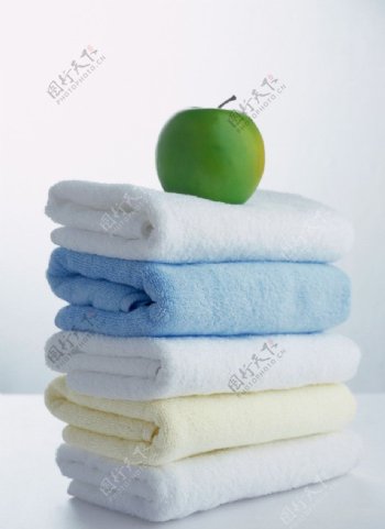 毛巾青苹果图片