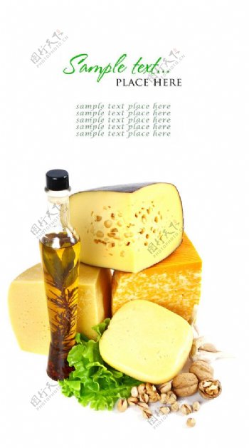 植物油和蔬菜奶酪图片
