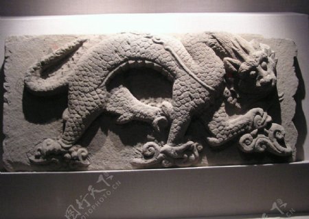 汉代砖雕龙图片
