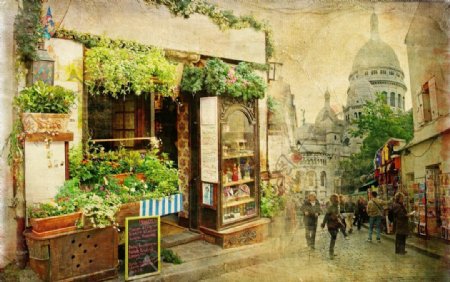 法国老街图片