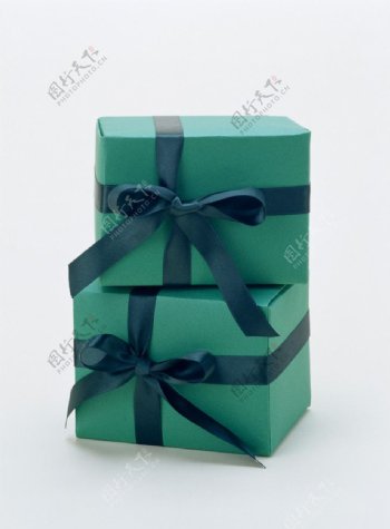 绿色礼物盒图片