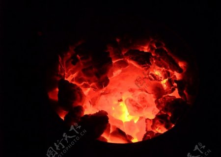 燃烧的炉火图片
