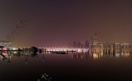 金鸡湖夜景图片