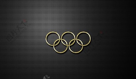 精美金属奥运五环壁纸图片