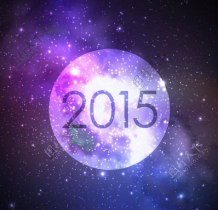 2015星光宇宙背景矢量素材图片
