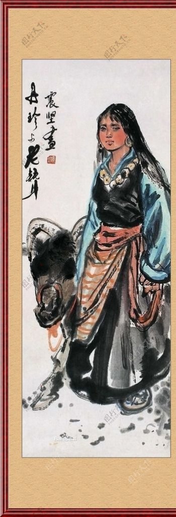 蒙古女人图片