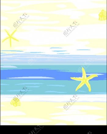 海星海洋背景图片