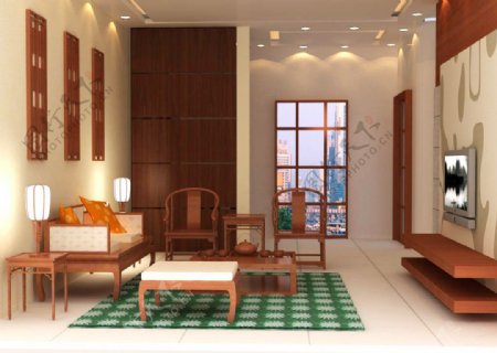 中式风格的客厅图片