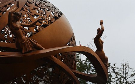 重庆国际会展中心雕塑图片