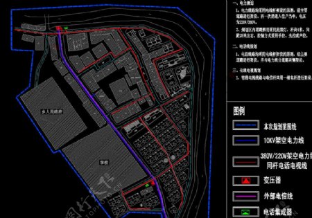小区规划双芫圩镇电力电讯规划图片