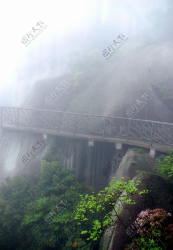 太姥山栈道图片