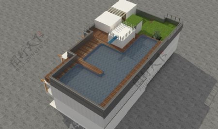 屋顶泳池图片