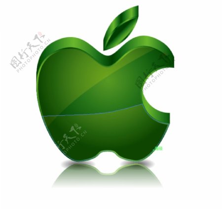立体苹果logo图片
