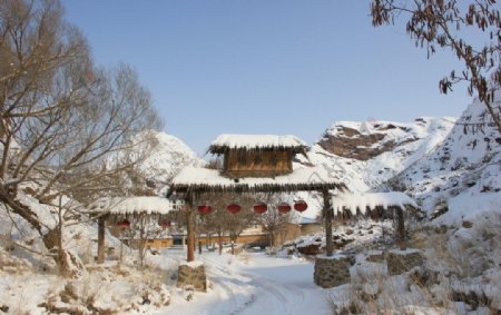 寺口雪景图片